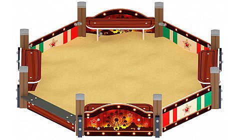 Песочница восьмигранная Карнавал (Шапито) - ИО 5.01.04-20