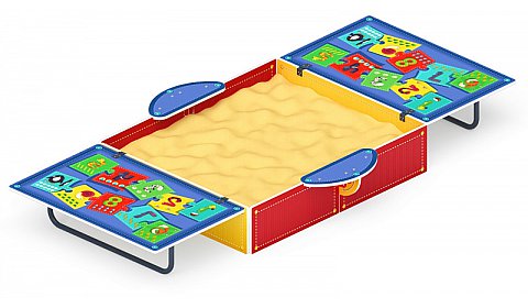 Песочница с крышкой средняя (Арифметика) - ИО 5.01.11-07