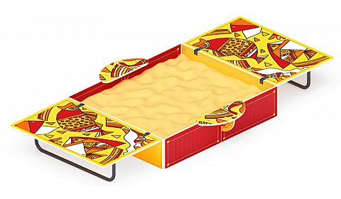 Песочница с крышкой средняя (Рыбы) - ИО 5.01.11-08