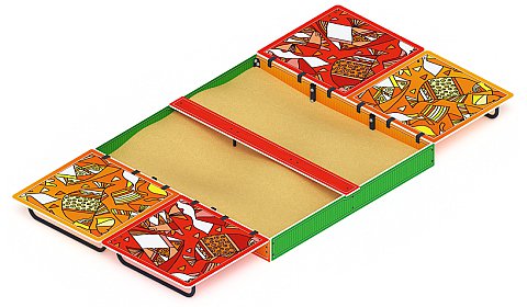 Песочница с крышкой большая (Рыбы) - ИО 5.01.14-01