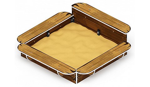 Песочница средняя (Коричневый) - ИО 5.01.15-02