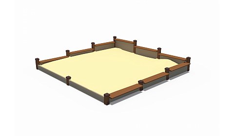 ИО 02445 Песочница (с лавочками)