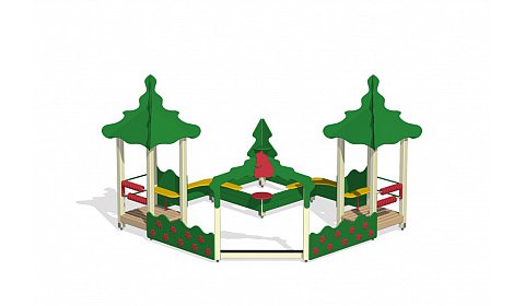 Песочный дворик "Лесная поляна" ПС-09.1