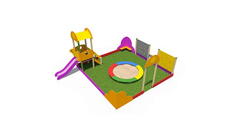 ИО 03120 Песочный дворик Солнышко Н-750