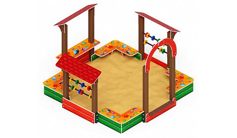 Песочный дворик Теремок (Ракушки) - ИО 6.01.04-01