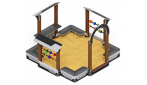 Песочный дворик Теремок (Техно) - ИО 6.01.04-04