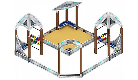 Песочный дворик Космопорт (Серый) - ИО 6.14.02-01