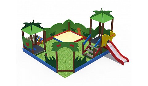 ИО 03191 Песочный дворик (джунгли с горкой)