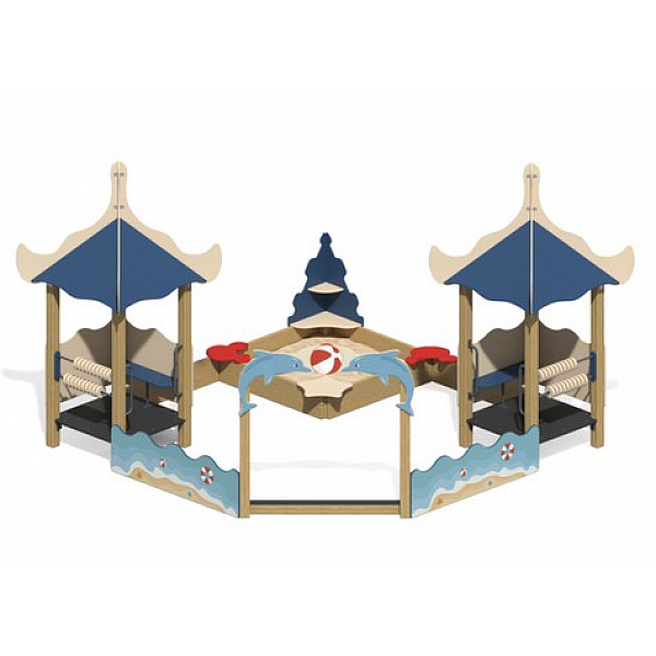 Песочный дворик "Коралл" ПС-16