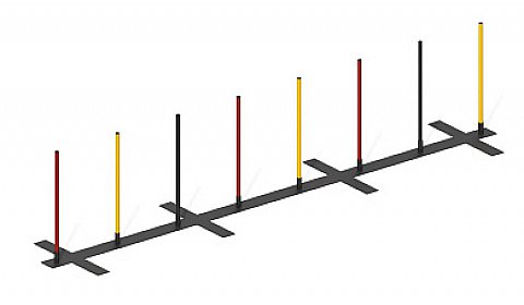Препятствие для собак "Слалом" ПВС-18