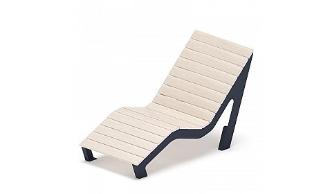 Шезлонг парковый - МФ 42.03.01-11 (Светлый дуб) Д:780 (под анкера)