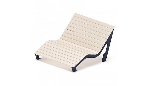 Шезлонг парковый - МФ 42.03.01-21 (Светлый дуб) Д:1500 (под анкера)