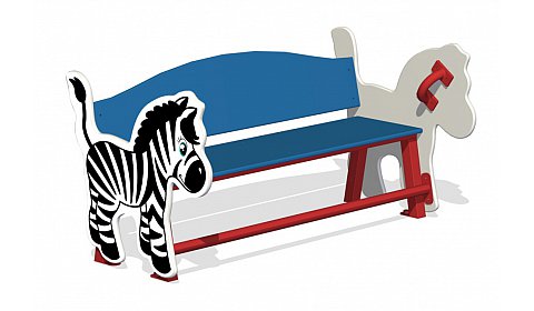 Лавочка детская "Зебра" МФ-32.14