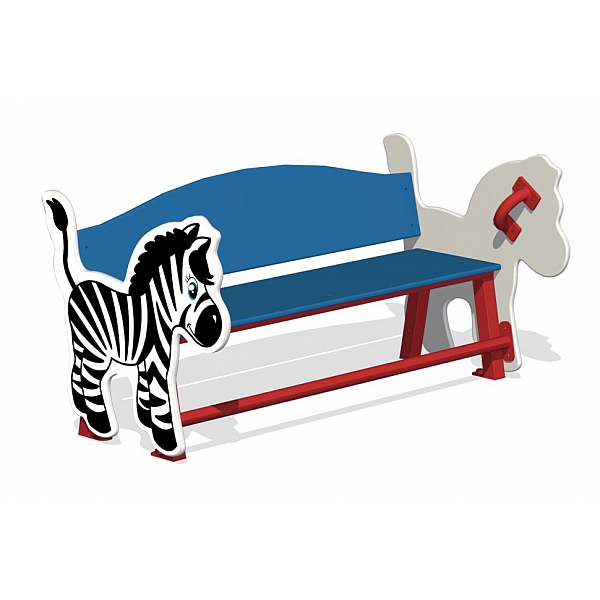 Лавочка детская "Зебра" МФ-32.14