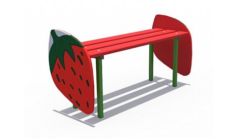 ДХО 06161 Скамья Клубничка