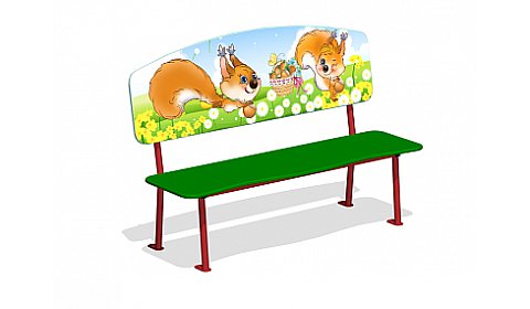 Лавочка детская "Белочки" МФ-32.3