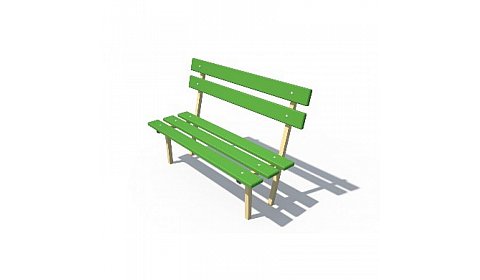 ДХО 06250 Скамья Лужайка со спинкой