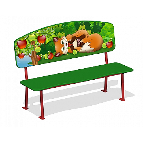 Лавочка детская "Лиса" МФ-32.11