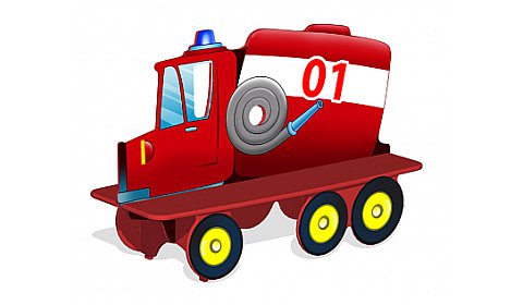 Лавочка детская двойная "МЧС" МФ-05.17