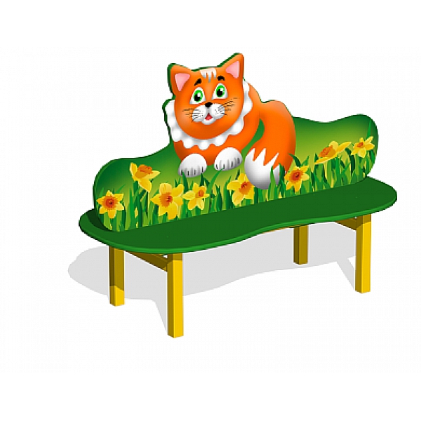 Лавочка детская двойная "Котенок" МФ-05.3