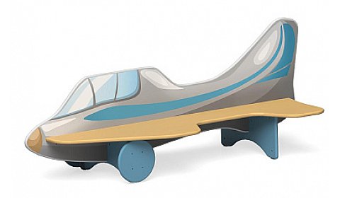 Лавочка детская двойная "Самолет" МФ-05.15