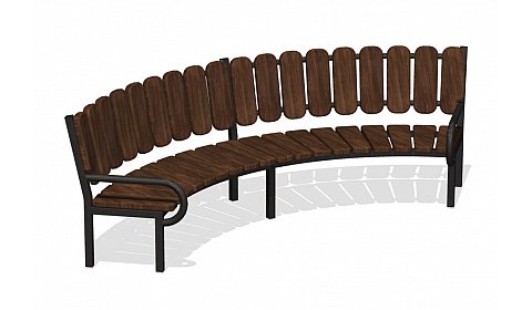 Скамья со спинкой  МФ-03.3