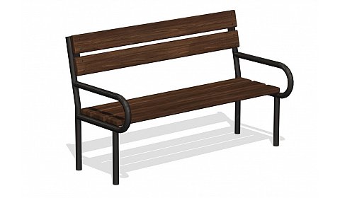 Скамья со спинкой МФ-03