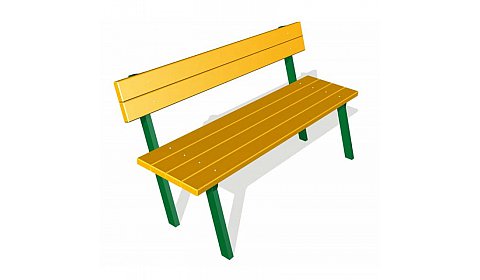 ДХО 06200 Скамья бежевая со спинкой