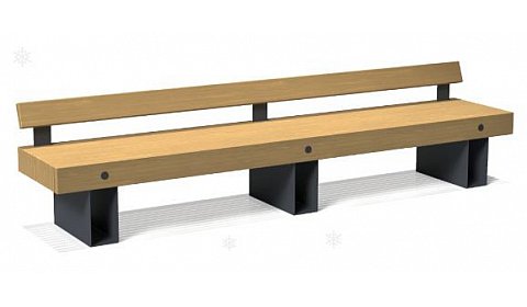 Скамья "Лондон" со спинкой ПМ-150