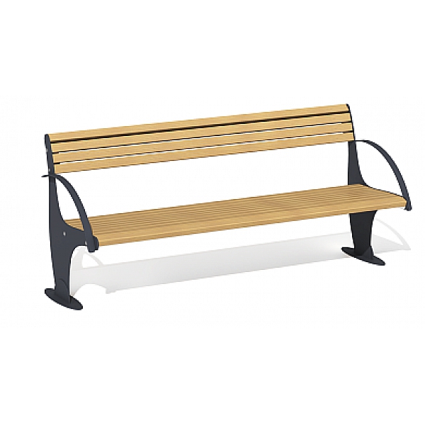 Скамейка уличная со спинкой «Реноме» ПМ-45