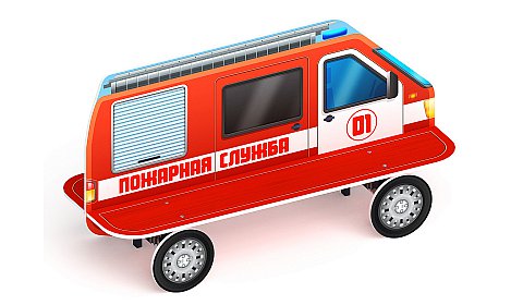 Пожарная машина - Скамейка детская - МФ 41.03.01-01