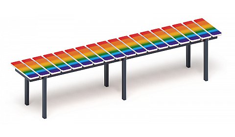 Скамья - МФ 42.01.15 (Радуга)