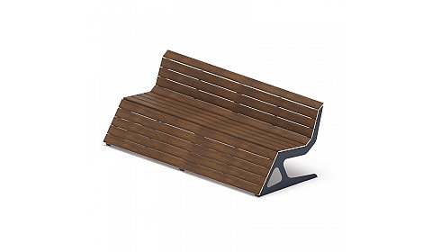 Скамья - МФ 42.02.05-20 (Темный дуб) Д:2400 (под анкера)