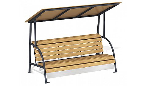 Диван парковый с навесом МФ-61