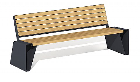 Скамейка "Владивосток" со спинкой 	ПМ-49.1