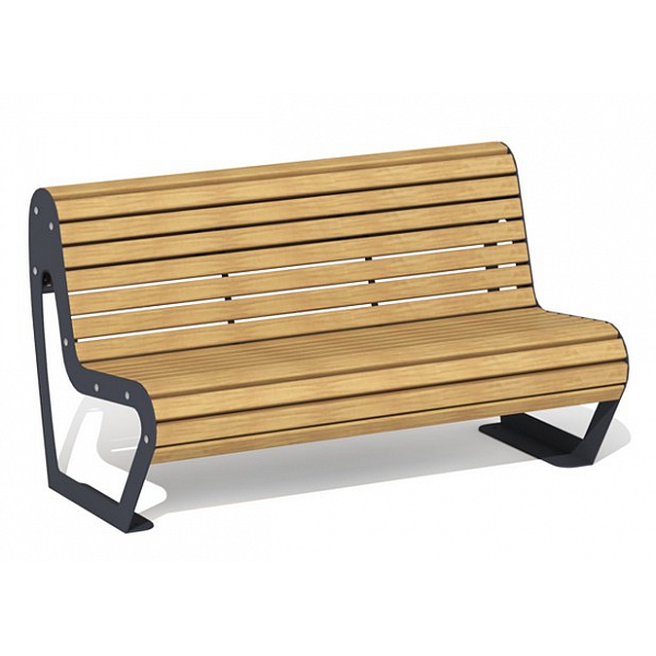 Скамья со спинкой "Новая волна" ПМ-01