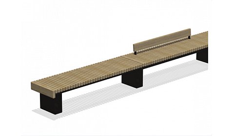Скамья парковая со спинкой ПМ-04.7