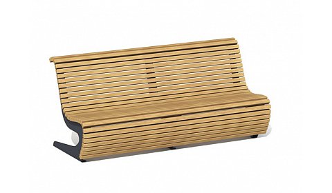 Скамья со спинкой “Набережная” ПМ-01.1