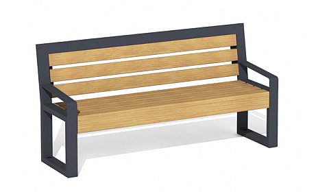 Скамья со спинкой "Дели" ПМ-37