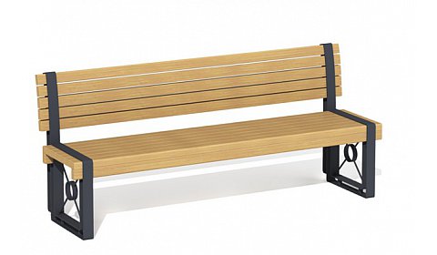 Скамья со спинкой “София” ПМ-72