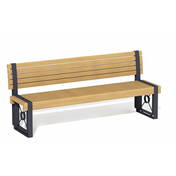 Скамья со спинкой “София” ПМ-72