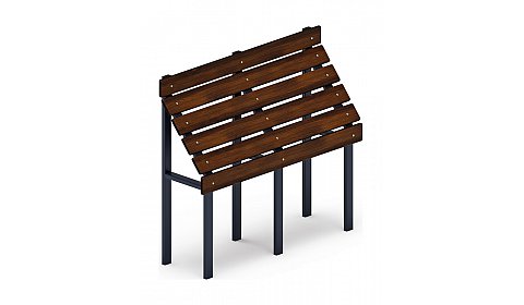 Скамья для людей с ограниченными возможностями (темный дуб) МФ 44.01.01