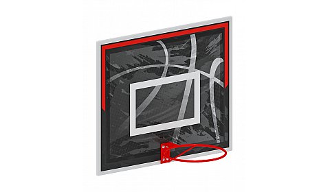 Щит баскетбольный (Черно-белый) - СО 2.70.01-02