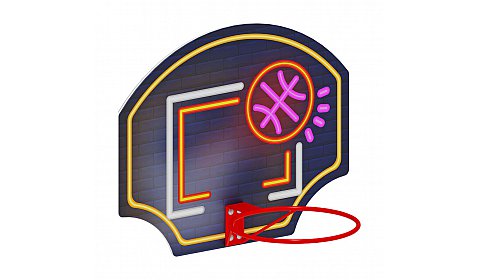 Щит баскетбольный мини (Неон) - СО 1.70.02-02