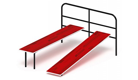 Скамья для пресса двойная (красный) - СО 2.40.04-01