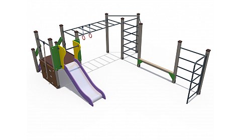 ДСК 04210 Спортивный комплекс с горкой Н-750