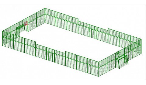 Футбольный/баскетбольный корт СП-03