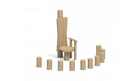 Сказочный трон с 10 сиденьями МФ-101