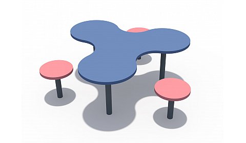 ДХО 05041 Столик (лепесток)