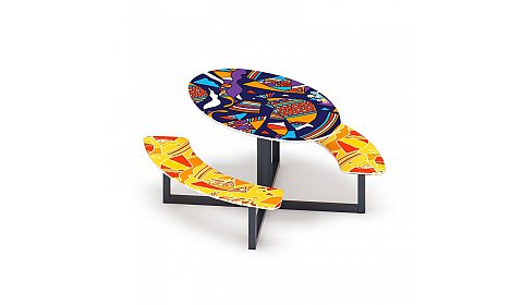 Столик детский круглый (Рыбы) - МФ 31.01.01-01